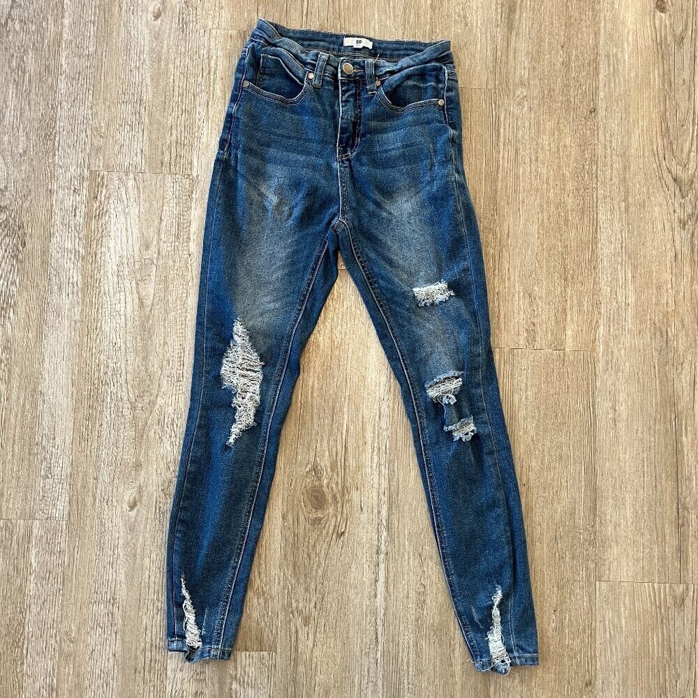 Womens BP. Distressed Skinny Jeans - 26